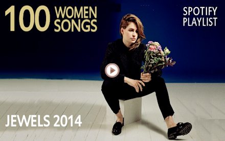 100 women of 2014 on Spotify